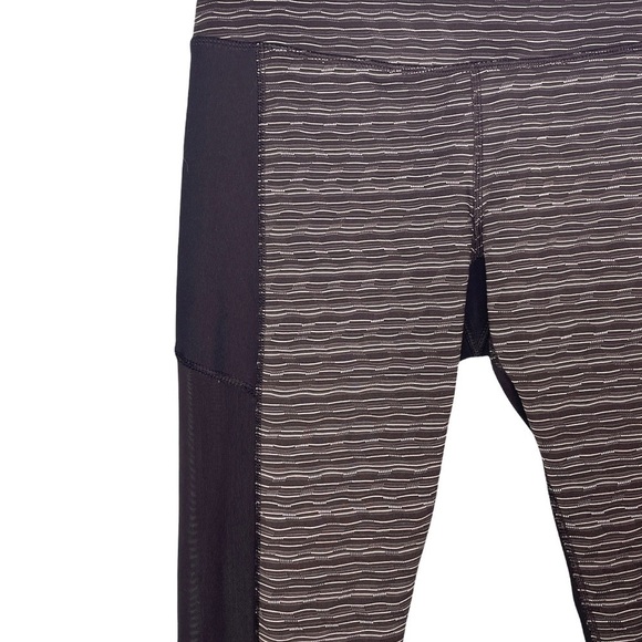 90 Degree By Reflex Gray & Black With Mesh Side Panels Leggings Small Gym - Picture 6 of 10